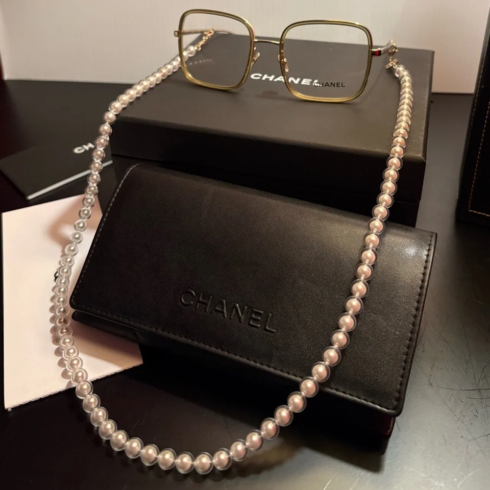 CHANEL Pearl Butterfly Eyeglasses CH2195